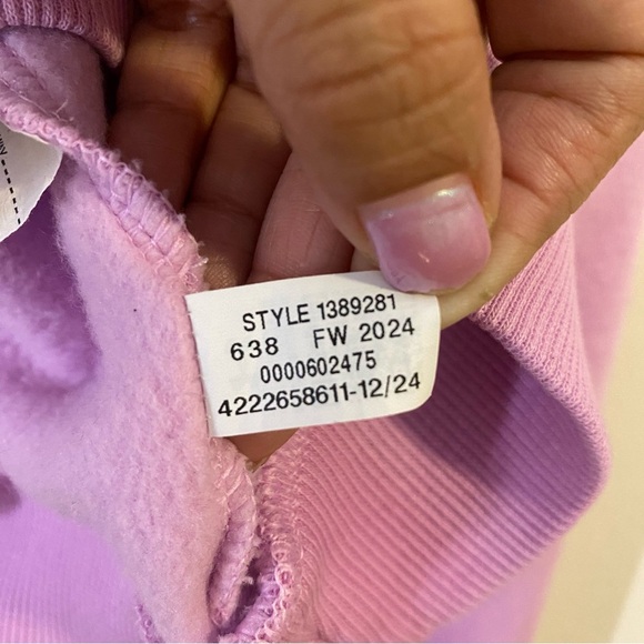 Under Armour Women's Youth Lavender Sweatshirt size Large cotton blend - Picture 6 of 9